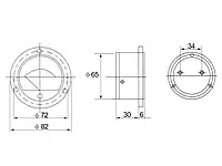 Аналоговий амперметр - панель BP-65 - 10A