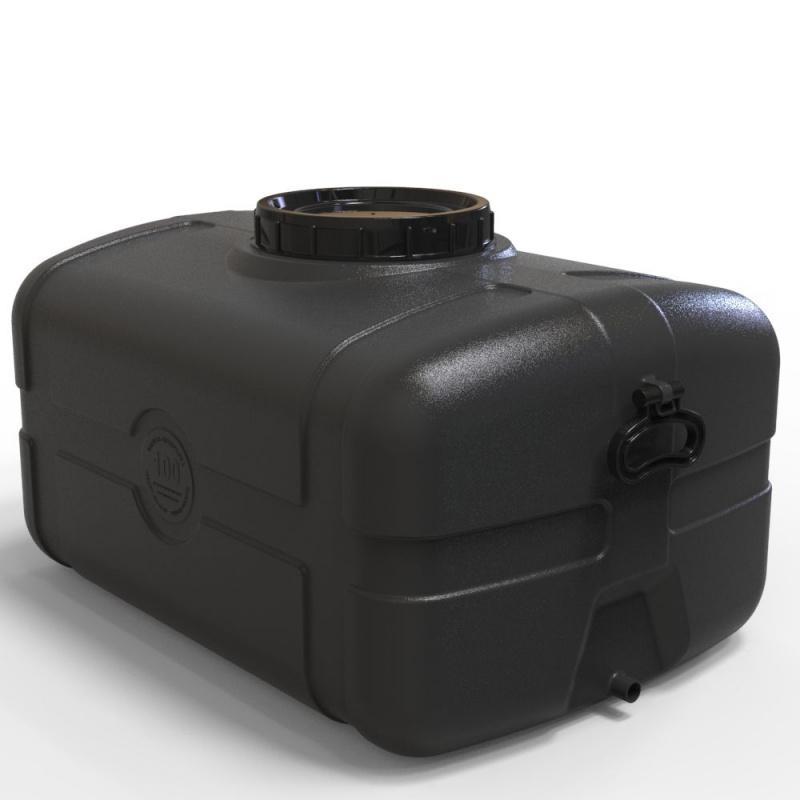 Бак технический 100 литров прямоугольный черный непищевой Емкость для ...