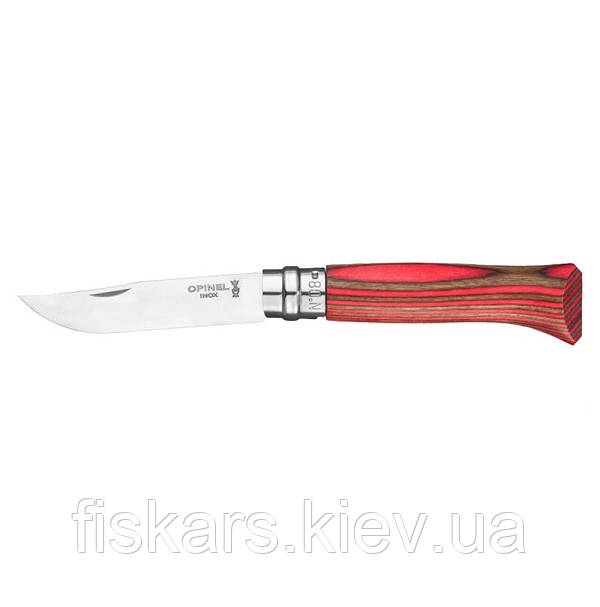 Ніж Opinel №8 VRI Laminated Birchwood Red (002390)