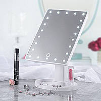 Портативное зеркало для макияжа зеркало косметическое настольное сенсорное зеркала с LED подсветкой HVE