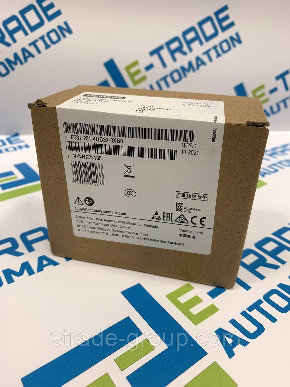 Модуль аналогового введення simatic s7-1200 Siemens 6ES7231-4HD32-0XB0, фото 1