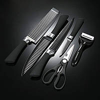 Набори ножів з нержавіючої сталі кухонні металеві ножі професійні кухарські ножі HVE