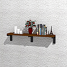 Полиця навісна Лофт ПНБ-4. Полиця настінна Loft. Полиці для дому і офісу 1000