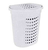 Корзина для білизни 60л Білий Алеана