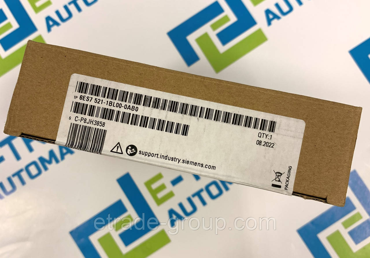 Модуль дискретних входів simatic s7-1500 Siemens 6ES7521-1BL00-0AB0 (6ES75211BL000AB0), фото 1