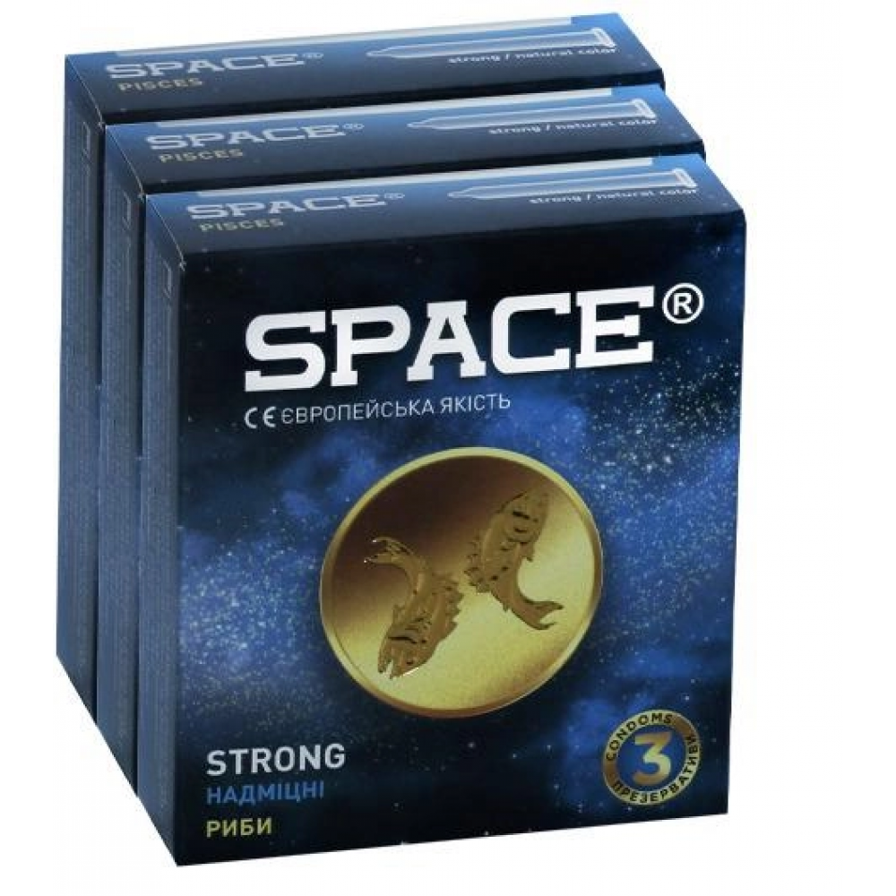 Презервативи SPACE STRONG Зодіак 18 см 3 шт. в упаковці