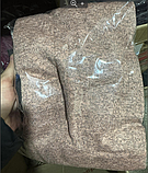 Теплий жіночий костюм зі спідницею з ангори софт пудровий костюм светр і спідниця міді комплект з мереживом, фото 4