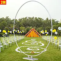 80 Металева весільна арка Кругла квіткова повітряна куля Тюль Рамка фонові прикраси Повітряні кулі