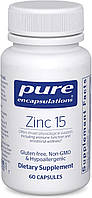 Pure Encapsulations Zinc / Цинк пиколинат 15 мг 60 капсул