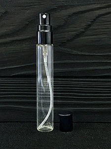 Флакон-тестер для парфумів "Spray" 10 мл чорний (Флакон, розпилювач, кришка)