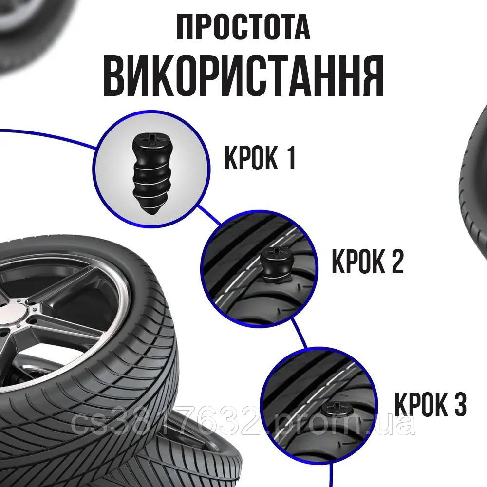 Комплект для ремонта шин Quick TIRE REAPIR KIT, ремкомплект прокола колеса - фото 4 - id-p2043698876