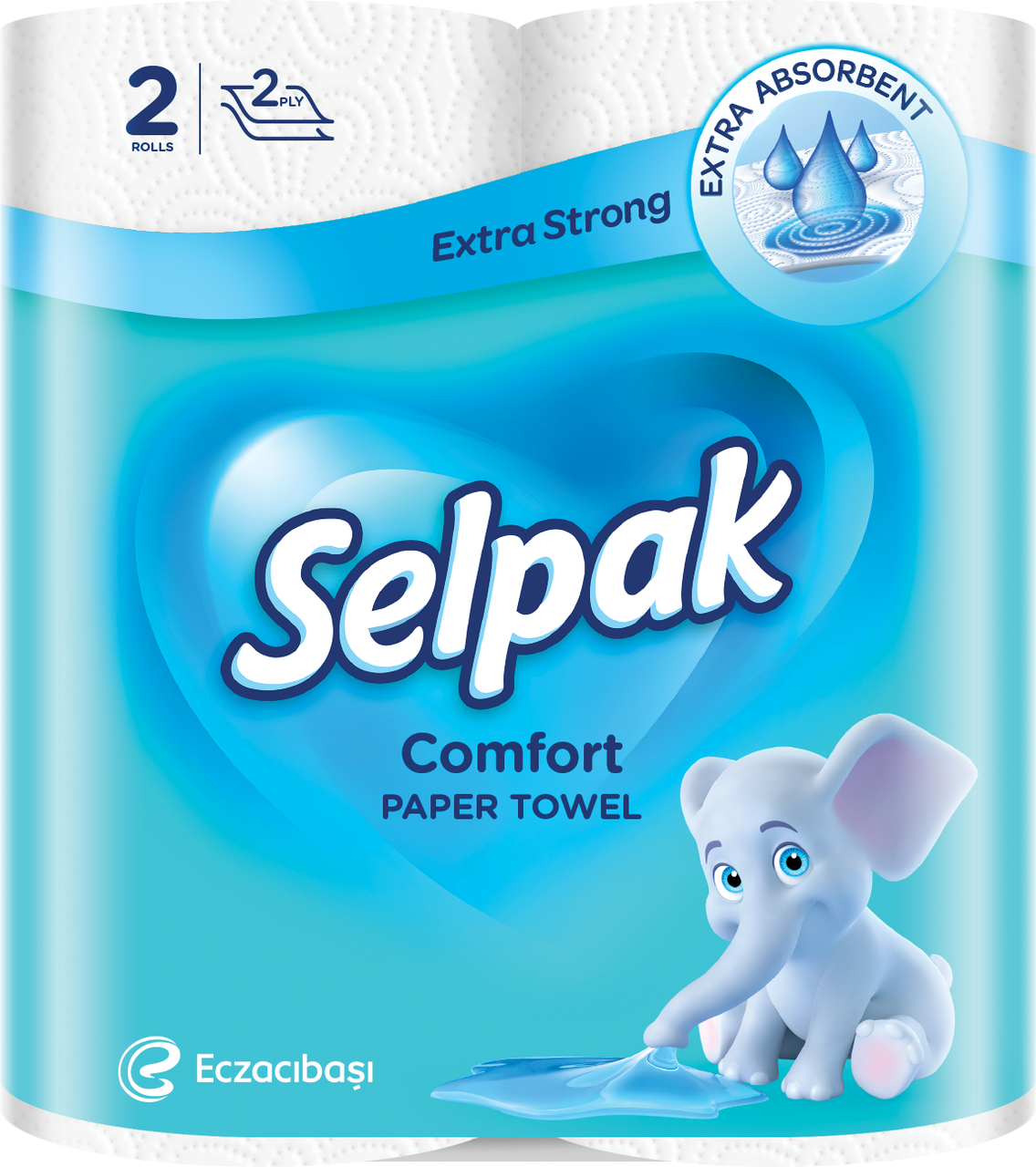 Рушники рулонні білі для кухні SELPAK Comfort (2 шт./уп.)