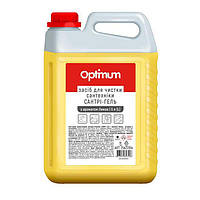 Средство для мытья и дезинфекции сантехники OPTIMUM Сантри-гель "Лимон", 5 л