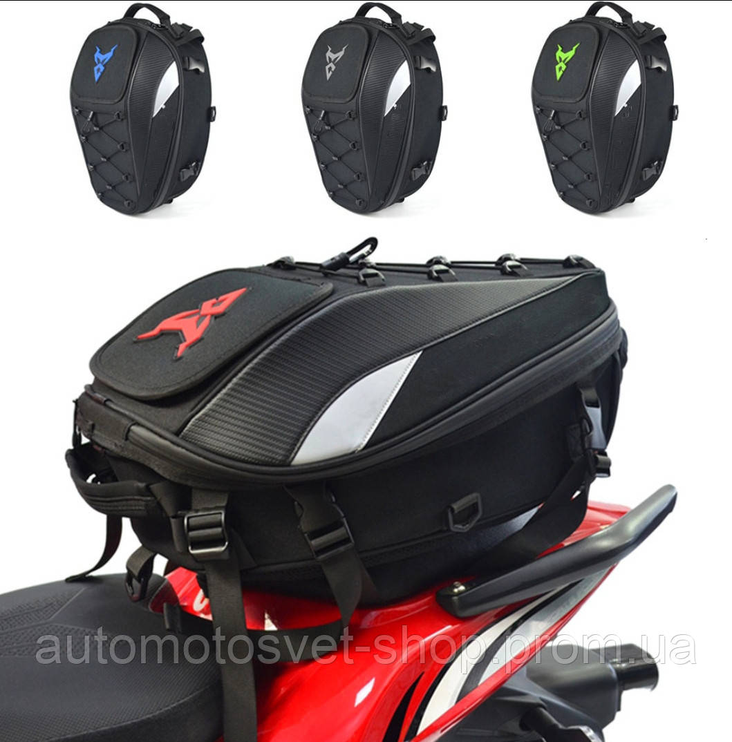 Водонепроницаемый рюкзак Motocentric мотоцикла кофры на сиденье кофра мотоцикла мотосумка мото сумка шлем red - фото 1 - id-p2100097292