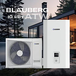 Тепловой насос воздух-вода BLAUBERG BLHP‐R100‐P‐S/1R3A/BLHP‐R120‐P‐S/1R3A 10 кВт, до 100 кв.м,220V, сплит