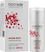 Відновлювальний крем з SPF 30 для шкіри з дефектами — Biotrade ACNE OUT SPF 30, 30 мл