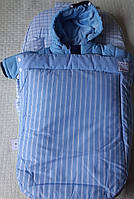 Натуральний, бавовняний фірмовий конверт — спальник для новонародженого з Іспанії