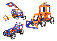 Детский игровой конструктор стройтехника LIMO TOY LT6004 Магнитный конструктор с колесами на 42 деталей