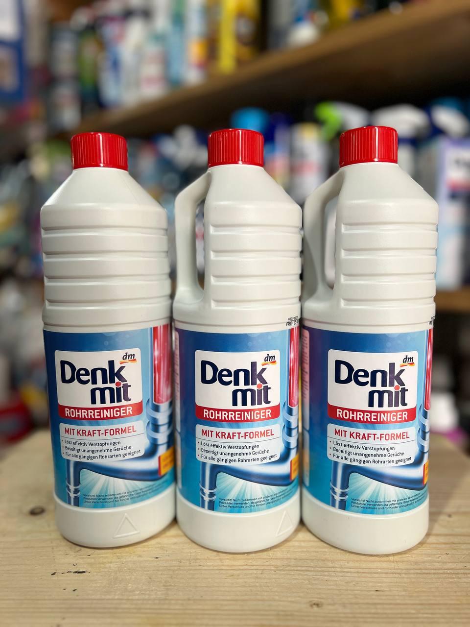 Засіб для чищення труб Denkmit рідкий 1 л, фото 1