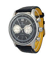 Мужские механические наручные часы с автоподзаводом Forsining 6921 Black-Silver