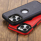 Чохол Slim Leather Case для Apple iPhone 15 Pro Dark Blue, фото 2