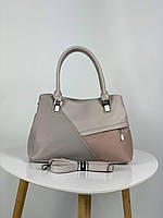 Женская сумка на плечо светлая Gilda Tohetti из кожзам итальянского бренда.