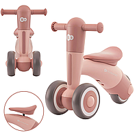 Беговел для малышей без педалей 3-х колесный от 1 года Kinderkraft Minibi Candy Pink, Беговый велосипед