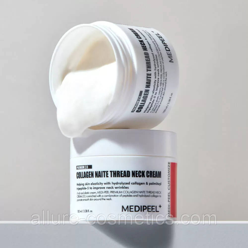 Пептидний крем для шиї та декольте MEDI-PEEL PREMIUM COLLAGEN NAITE THREAD NECK CREAM 2.0 100ml
