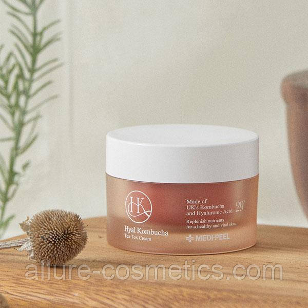 Крем для обличчя зволожувальний з комбущами MEDI-PEEL HYAL KOMBUCHA TEA-TOX CREAM 50ml