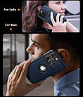Чохол Slim Leather Case для Apple iPhone 15 Pro Dark Blue, фото 6