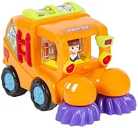 Дитяча іграшка Машинка спецтехніка Limo Toy 386 ABC, 3 види, Прибиральна машина Помаранчева