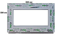 Вікно Steko 800-500mm 2-скла аргон+i