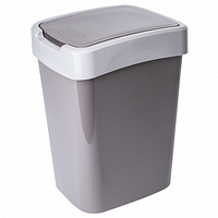 Відро Євро для сміття 10л 24*19*32см капучино/какао Алеана