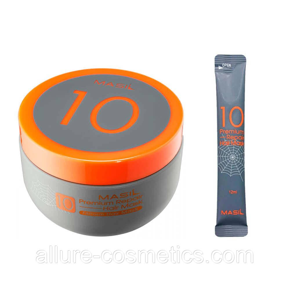 Відновлювальна преміуммаска для волосся Masil 10 PREMIUM REPAIR HAIR MASK 12ml