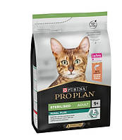 Сухой корм с лососем для стерилизованных кошек Purina Pro Plan Sterilised 14кг