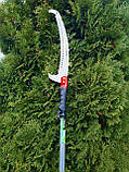 Висоторіз садовий телескопічний 2 в 1: Штанга 1,5 - 3 м + Ножівка з гаком, фото 6