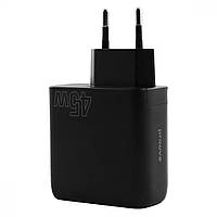 МЗП Proove Silicone Power 45W (Type-C + USB) (black) 49185