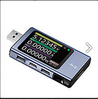 USB тестер тока, напряжения, емкости, Bluetooth, FNIRSI FNB58