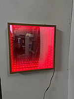 Панель дзеркало з ефектом нескінченність (3D дзеркало) для сенсорної кімнати 90*90 см ST-199