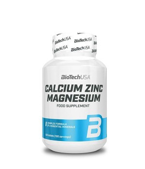 BioTech USA Calcium Zinc 100 таб Magnesium, фото 1
