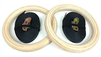 Гімнастичні кільця з багатошарової фанери MS 1553-1 Кільця для кросфіту та гімнастики 23.5см