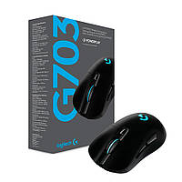 Миша бездротова ігрова Lightsync RGB Logitech G703 ГЕРОЙ Чорний Хіт продажу!