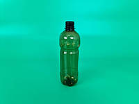 GRD Бутылка ПЭТ пластиковая пищевая 0,5л коричневая с крышкой СБ (150 шт)