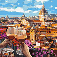 Картина по номерам (набор для росписи) Пейзаж "Вино в Италии", 40*40 см., SANTI 954748