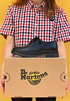 Женские ботинки Dr. Martens 1461 Bape Black Smooth Emboss 24920001