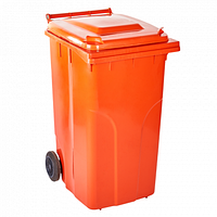 Контейнер для твердых бытовых отходов 240л 71*58*105см оранжевый Алеана