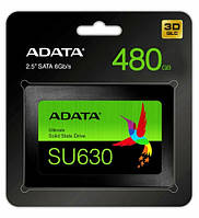 Накопичувач SSD A-DATA Ultimate SU630 480GB 2.5" SATAIII 3D QLC Black