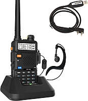 Рація BF5RUV Радіо дальньої дії VHF 144-146 МГц UHF 430-440 МГц Радіо дальньої дії двостороннього зв'язку з кабелем