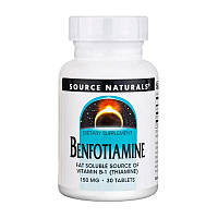 Бенфотиамин витамин В-1 Source Naturals Benfotiamine 150 mg 30 tab