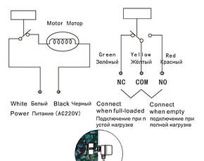 Датчик рівня SE-MS-AY 220VAC, фото 4